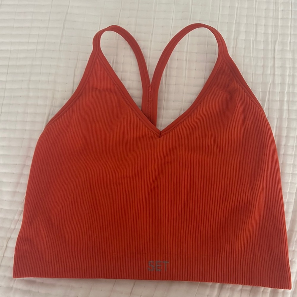 SET ACTIVE ribbed bra tank